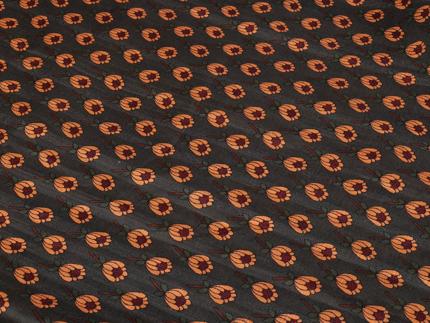 Elegant Floral Printed Saree with Contrast Border