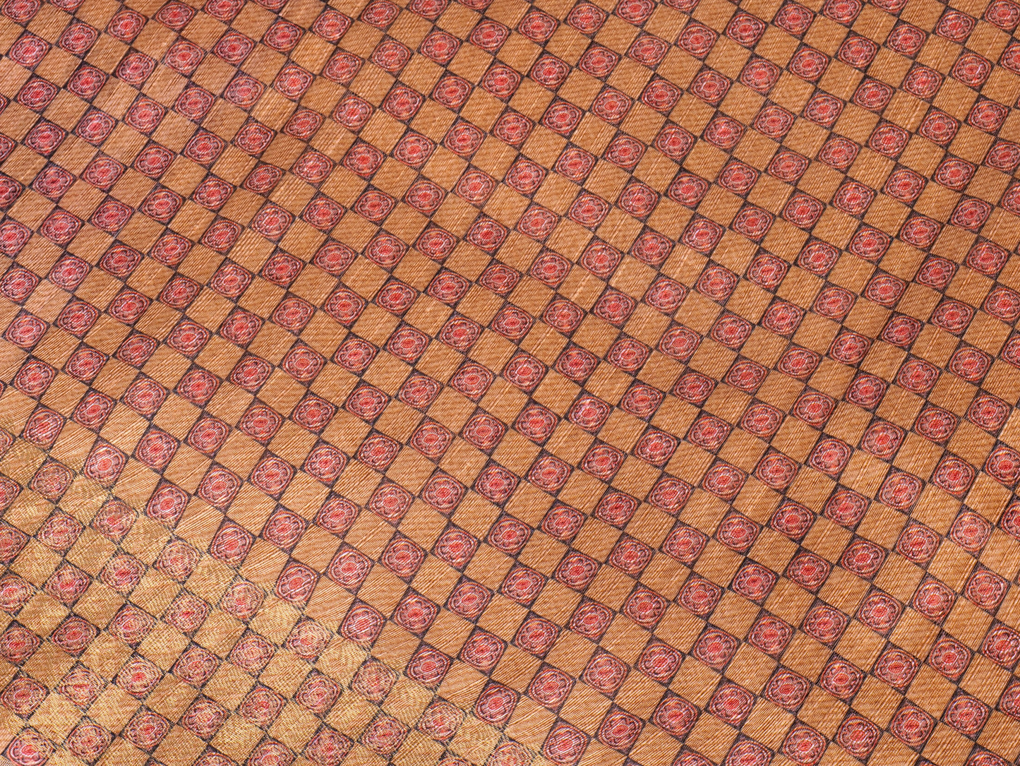 Golden Regal Mughal Era Splendor Silk Sari