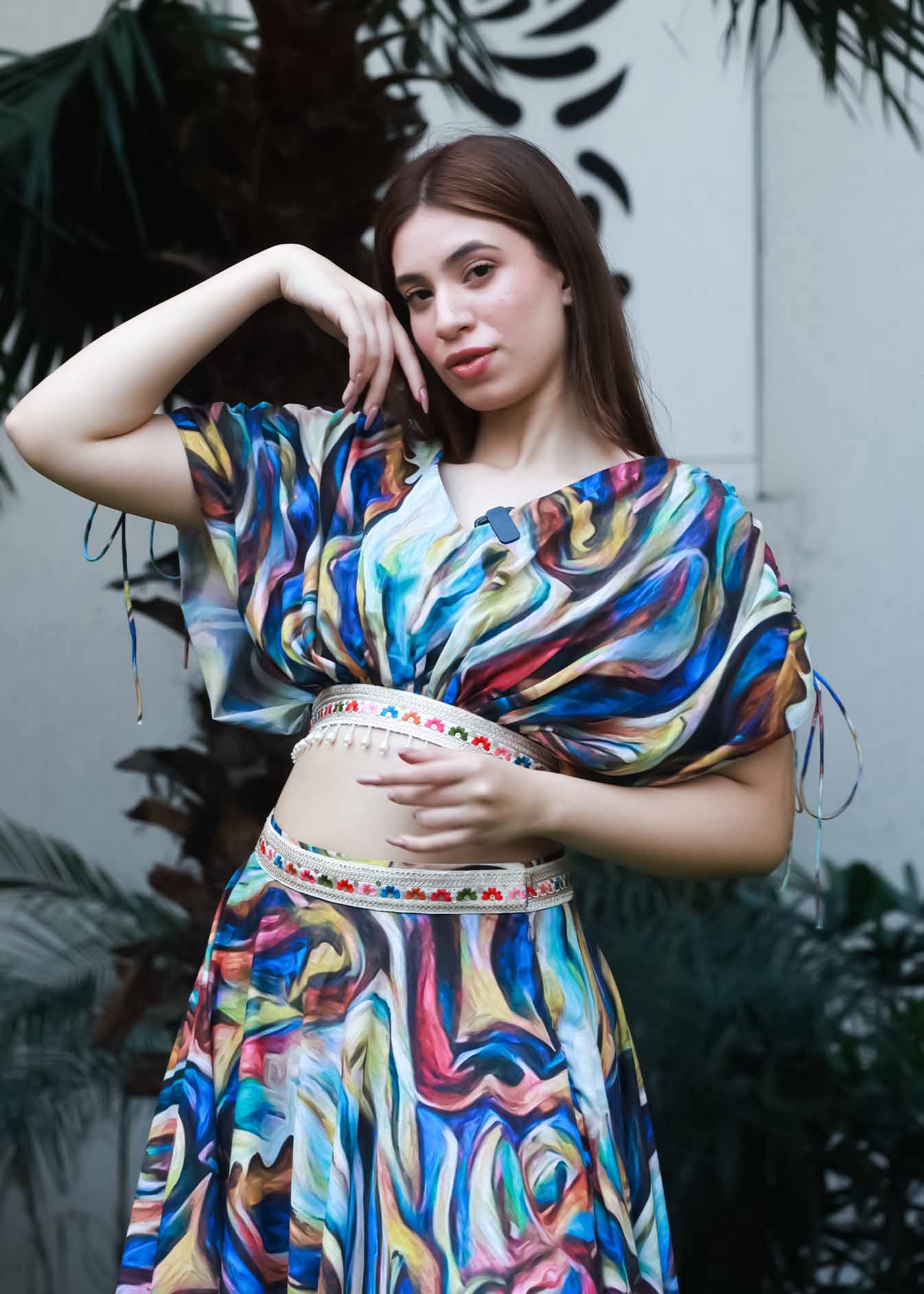 Artistic Aura Printed Skirt Set