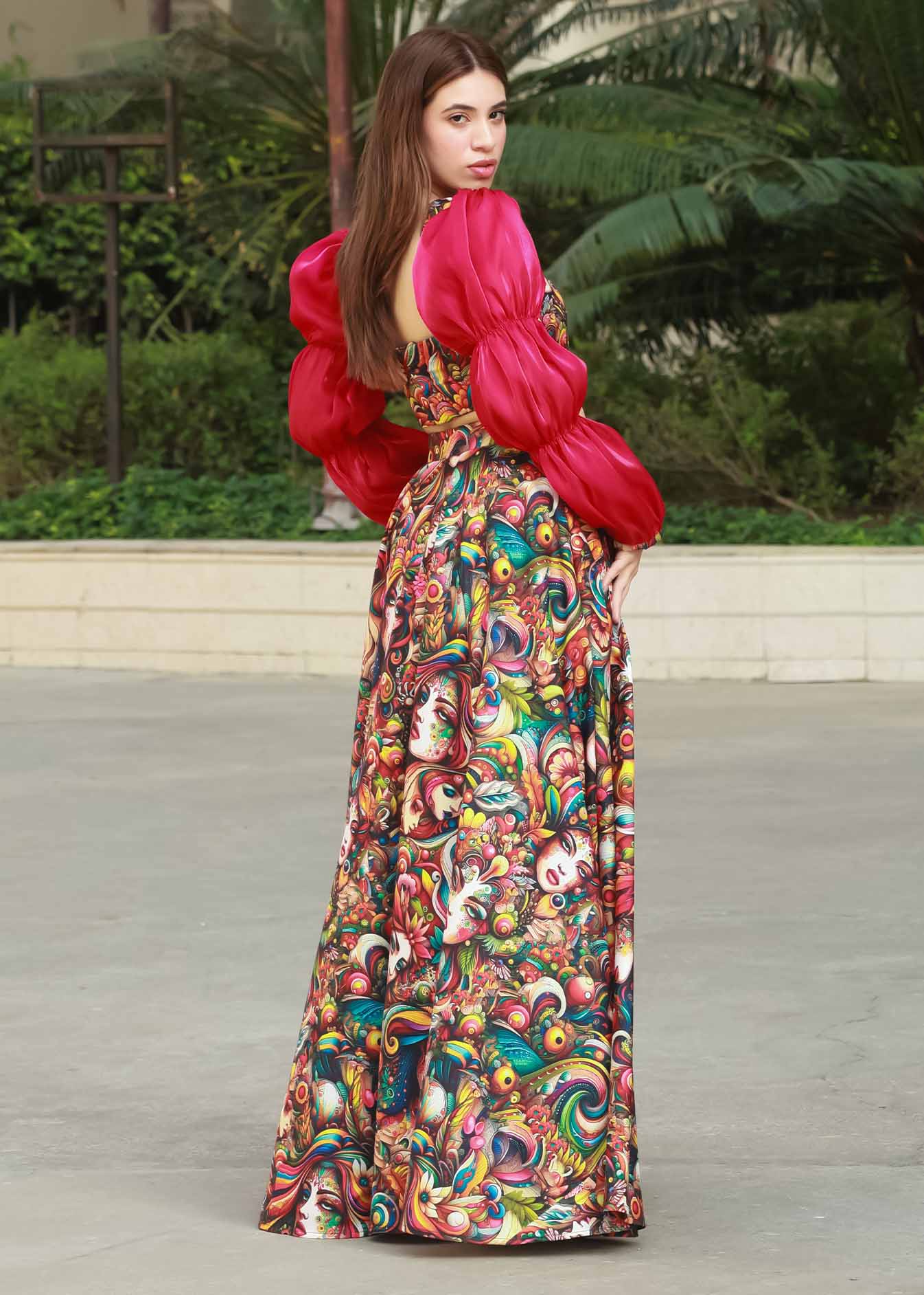 Avant-Garde Art Skirt Set
