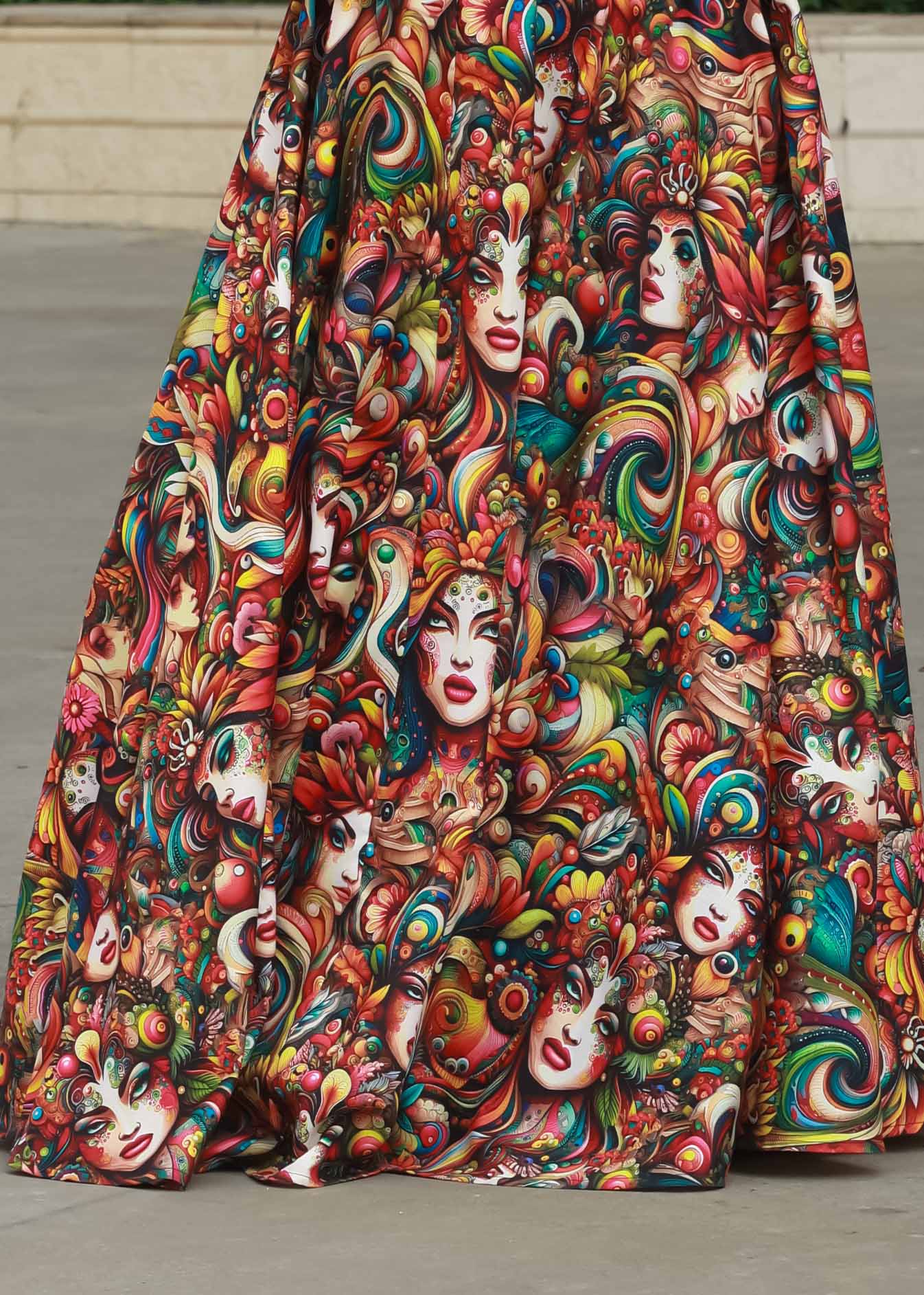Avant-Garde Art Skirt Set