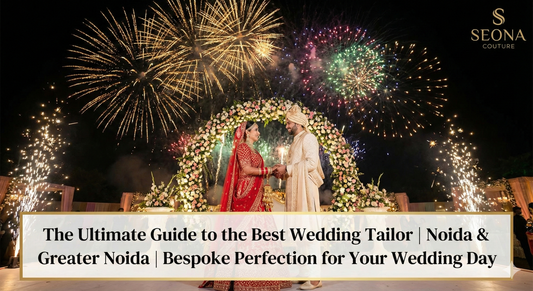 Bespoke Indian Groom Sherwani by Seona Couture Noida