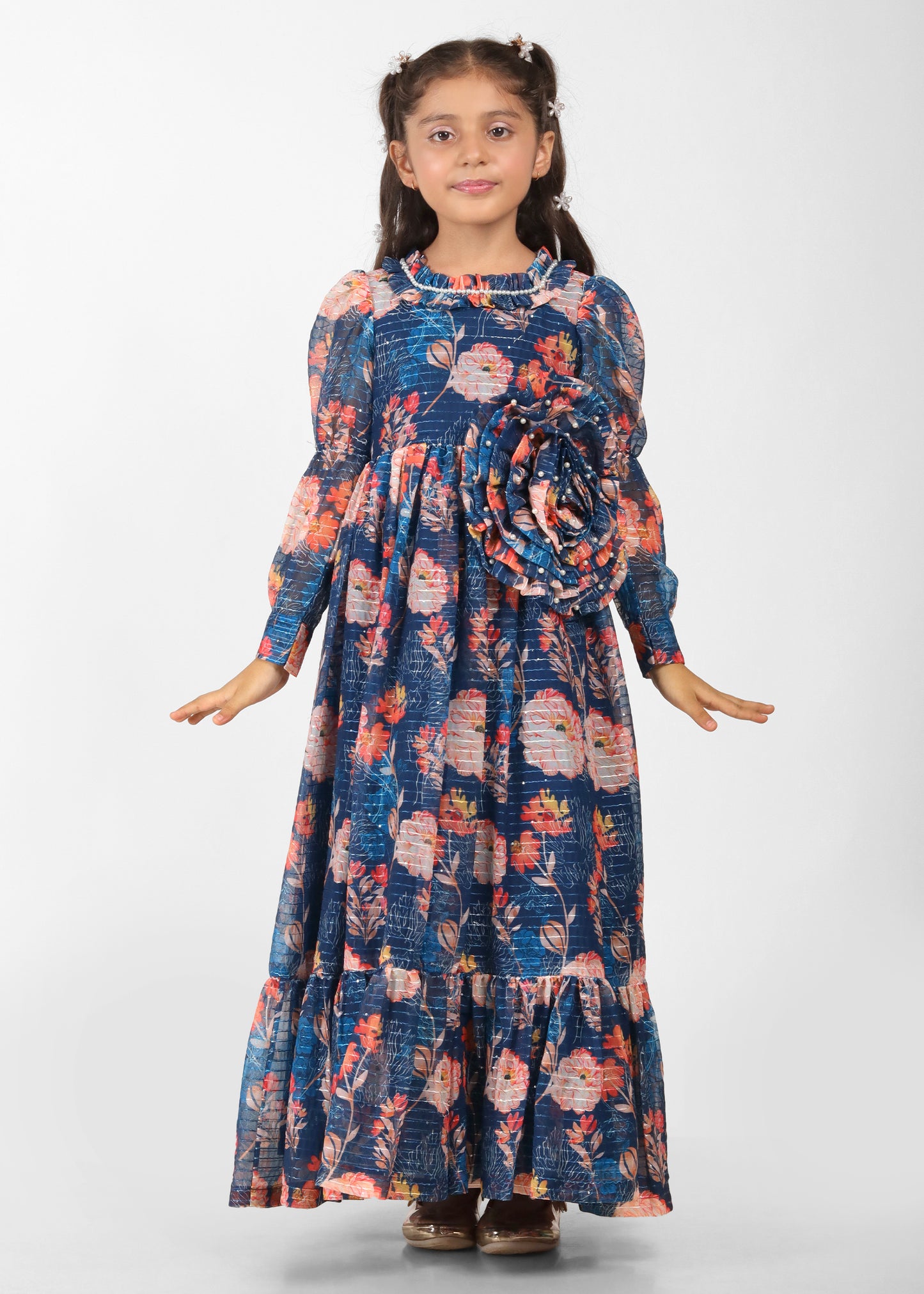 Midnight Garden Floral Maxi Dress